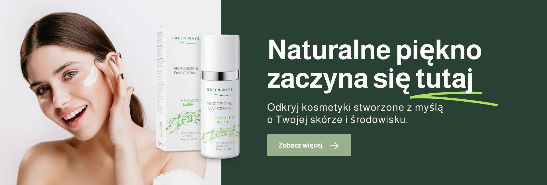Green Ways Microbiome Day Cream z AlgAktiv BioSKN – naturalne kosmetyki do pielęgnacji skóry