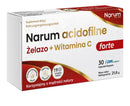 Żelazo Acidofilne + witamina C  30 kapsułek Narum  Probiotyk Karine