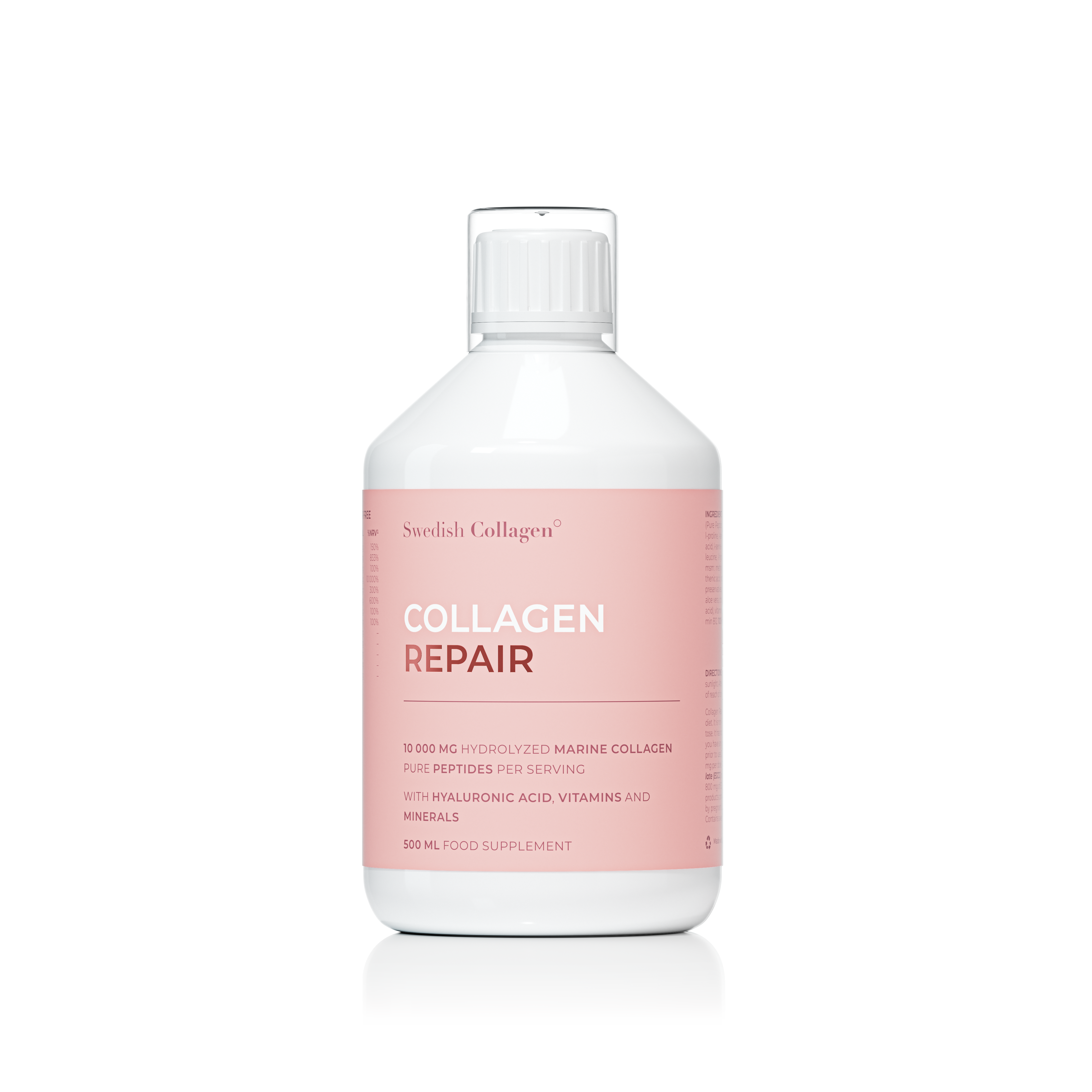 Swedish Nutra Collagen Repair – 10 000 mg kolagenu morskiego 500 ml z kwasem hialuronowym, MSM i biotyną
