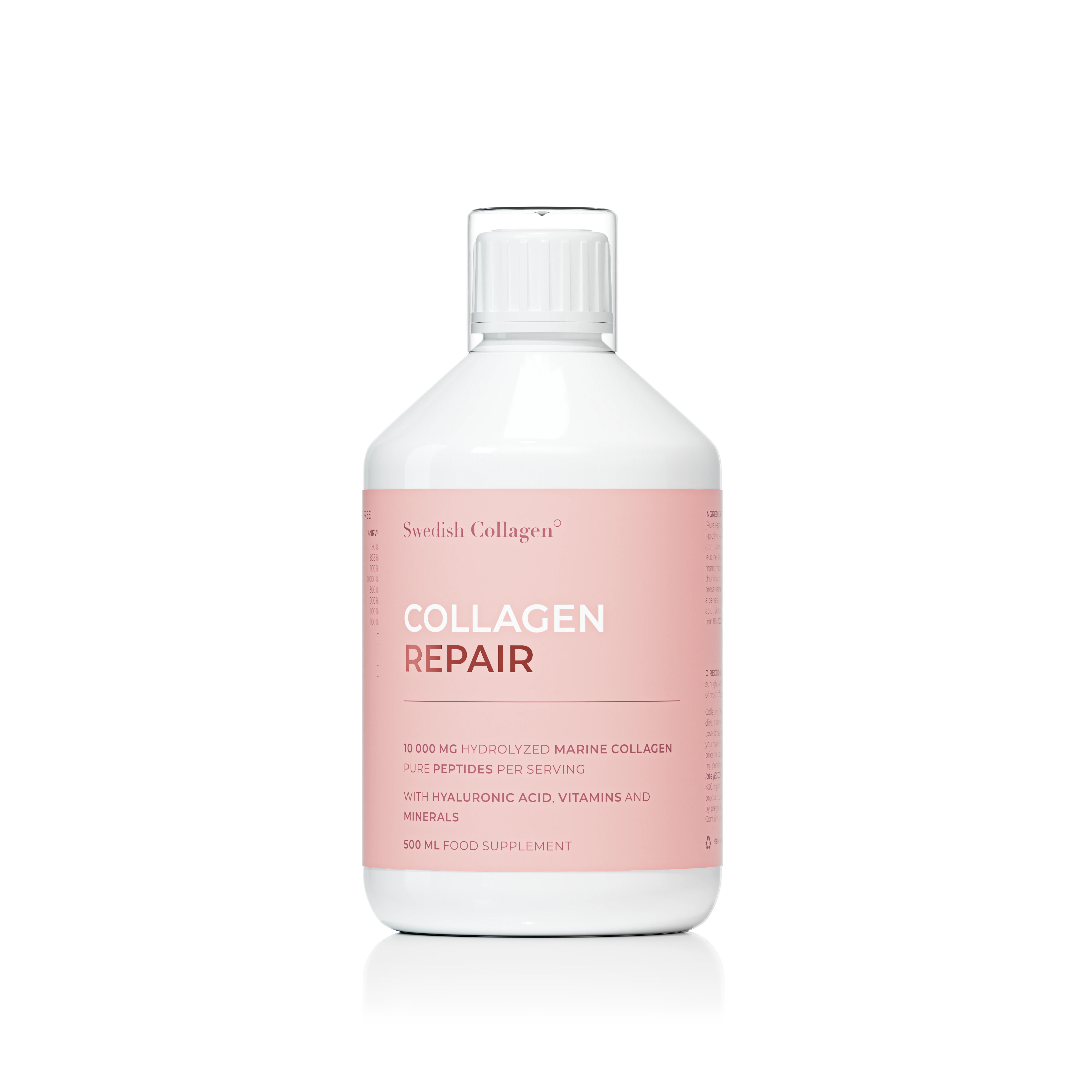 Swedish Nutra Collagen Repair – 10 000 mg kolagenu morskiego 500 ml z kwasem hialuronowym, MSM i biotyną
