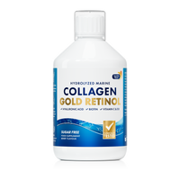 Swedish Nutra Collagen Gold Retinol 12 500 mg Marine Sugar Free 500 ml – kolagen morski z retinolem, kwasem hialuronowym i biotyną