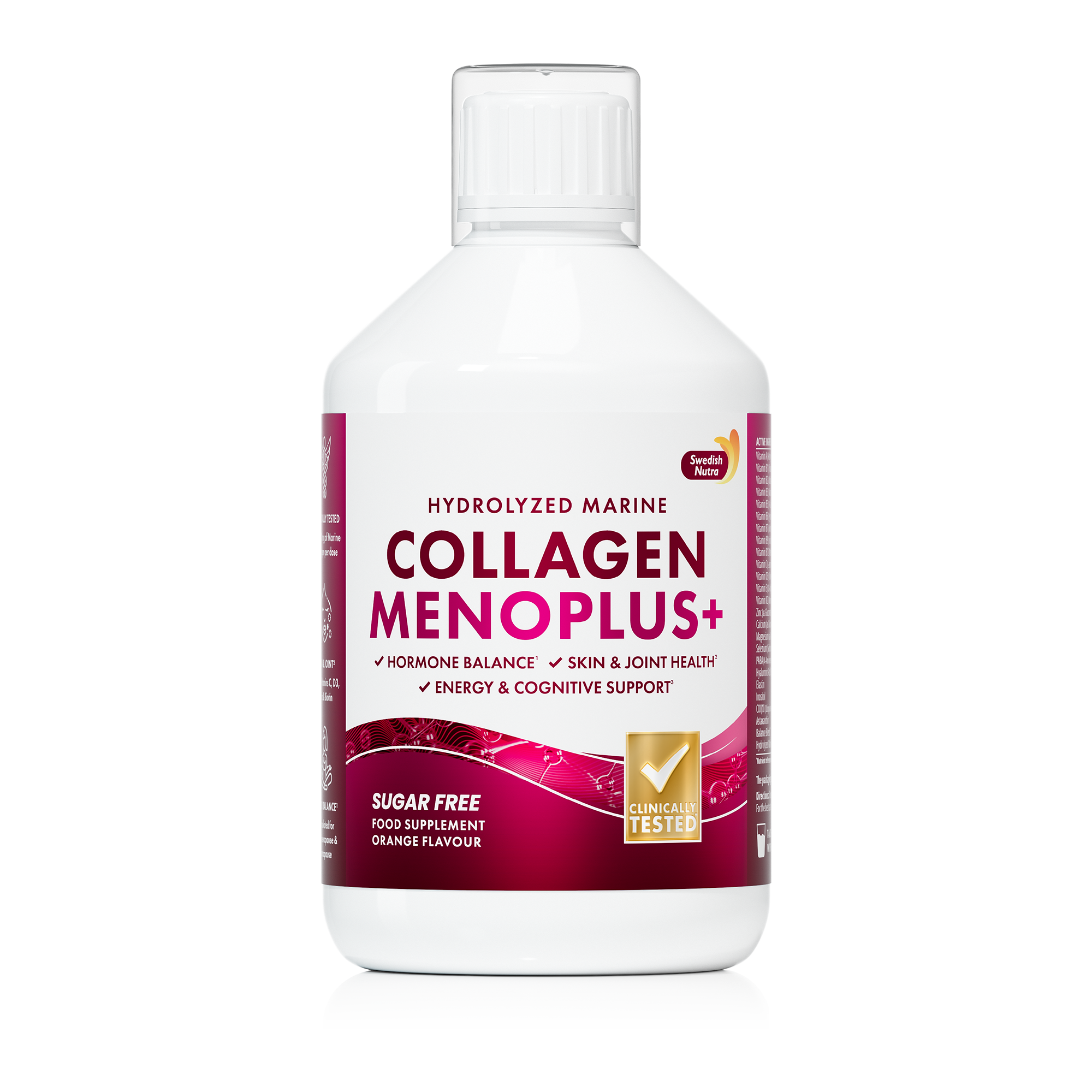 Swedish Nutra Collagen Menoplus – 10 000 mg kolagenu morskiego z kompleksem witamin, minerałów i ekstraktów roślinnych
