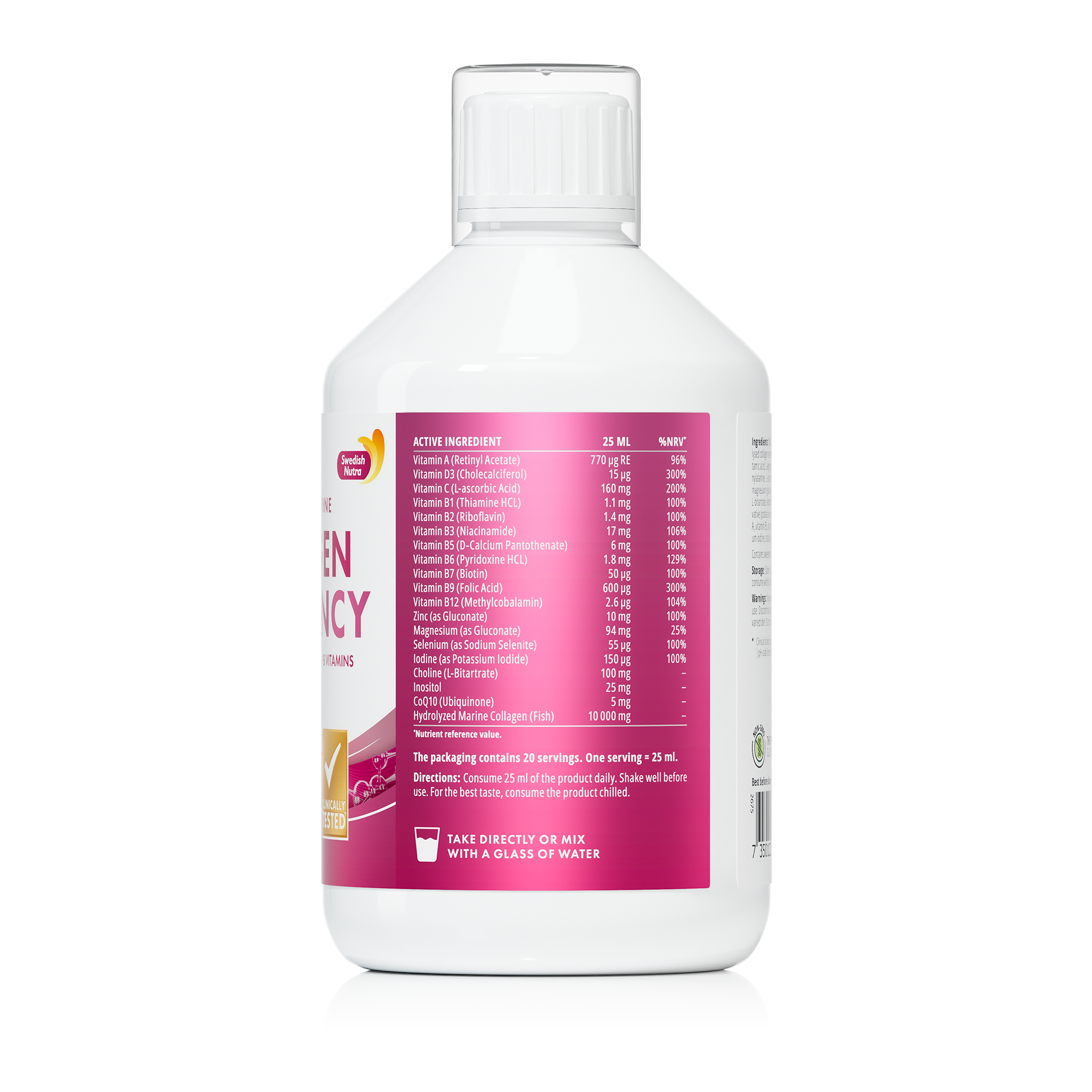 Swedish Nutra Collagen Pregnancy 500 ml  Kolagen dla kobiet