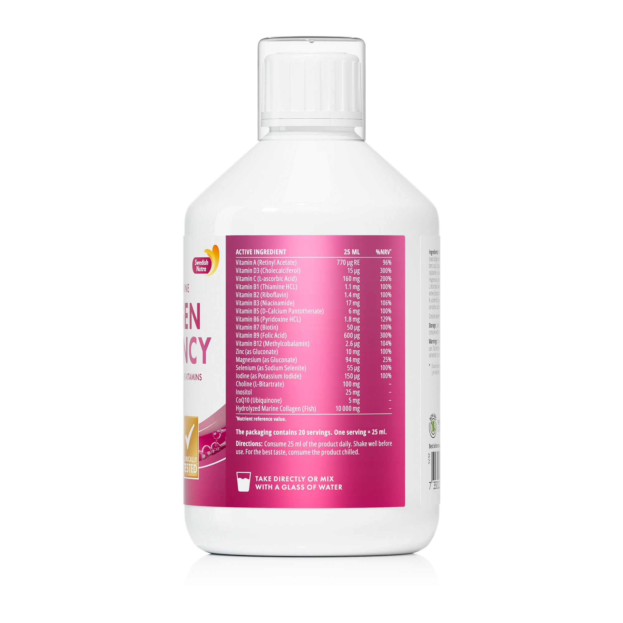 Swedish Nutra Collagen Pregnancy 500 ml  Kolagen dla kobiet