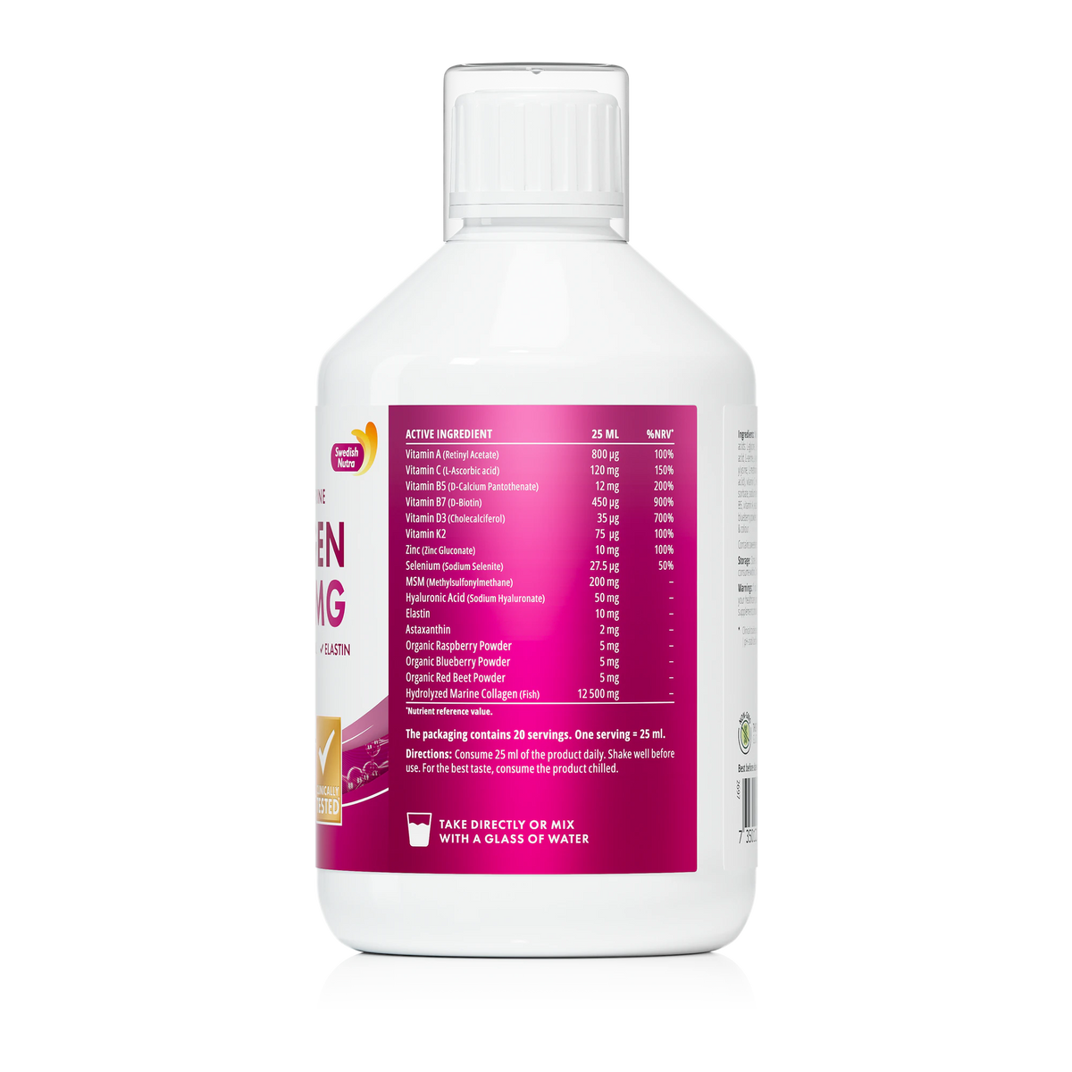 Swedish Nutra Marine Collagen 12500 mg  Beauty Complex | Kolagen morski 500 ml