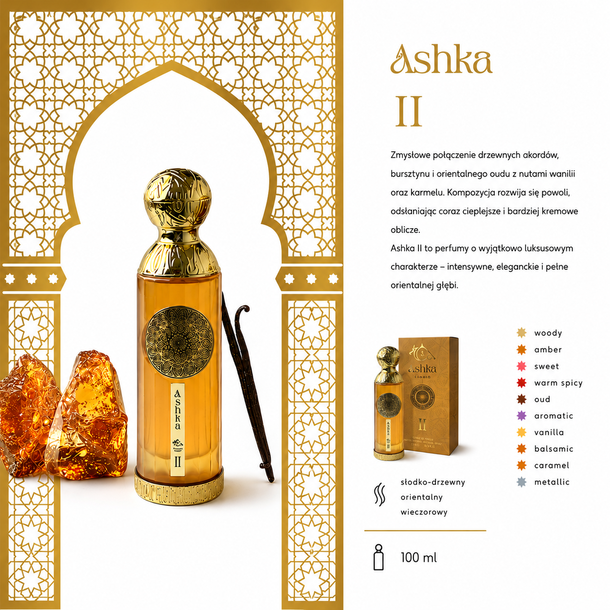 Ashka Emarat II Eau De Parfum 100 ml Dubajskie Perfumy