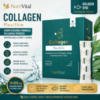 Collagen rybi 10000 mg Flexiskin Wsparcie stawów i skóry NutriVital 30 saszetek