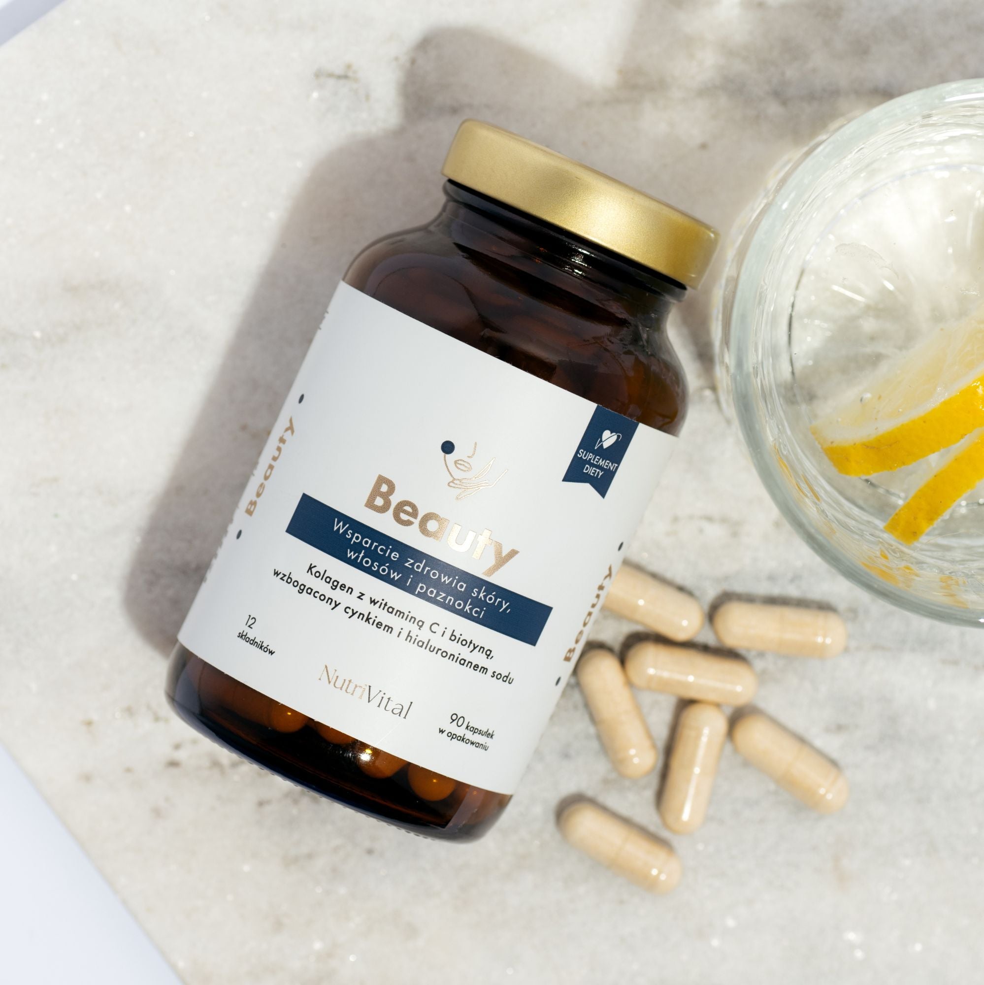 Suplement Beauty Wsparcie skóry, włosów i paznokci NutriVital 90 kaps