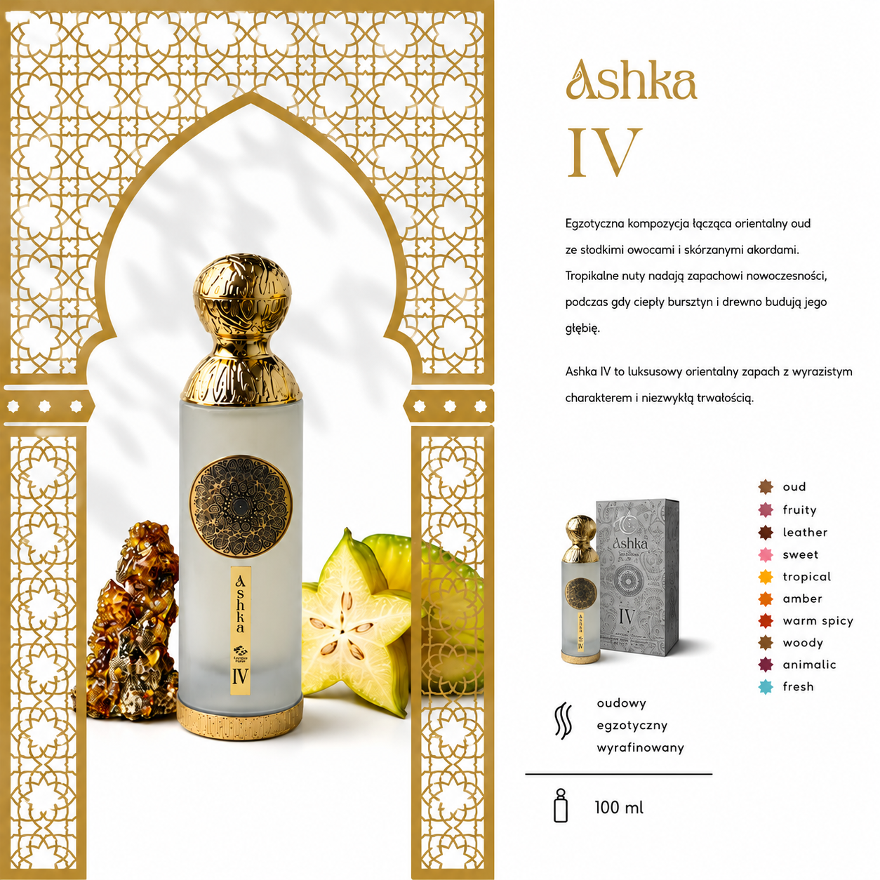 Ashka Emarat IV Eau De Parfum 100 ml Dubajskie Perfumy