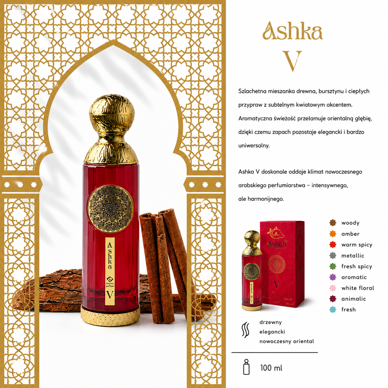 Ashka Emarat V Eau De Parfum 100 ml Dubajskie Perfumy
