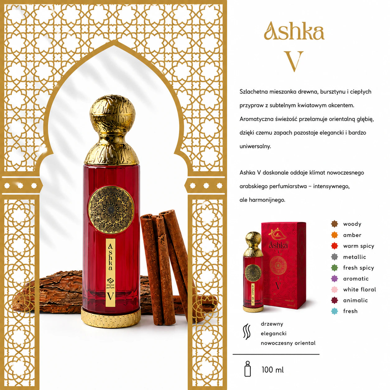 Ashka Emarat V Eau De Parfum 100 ml Dubajskie Perfumy