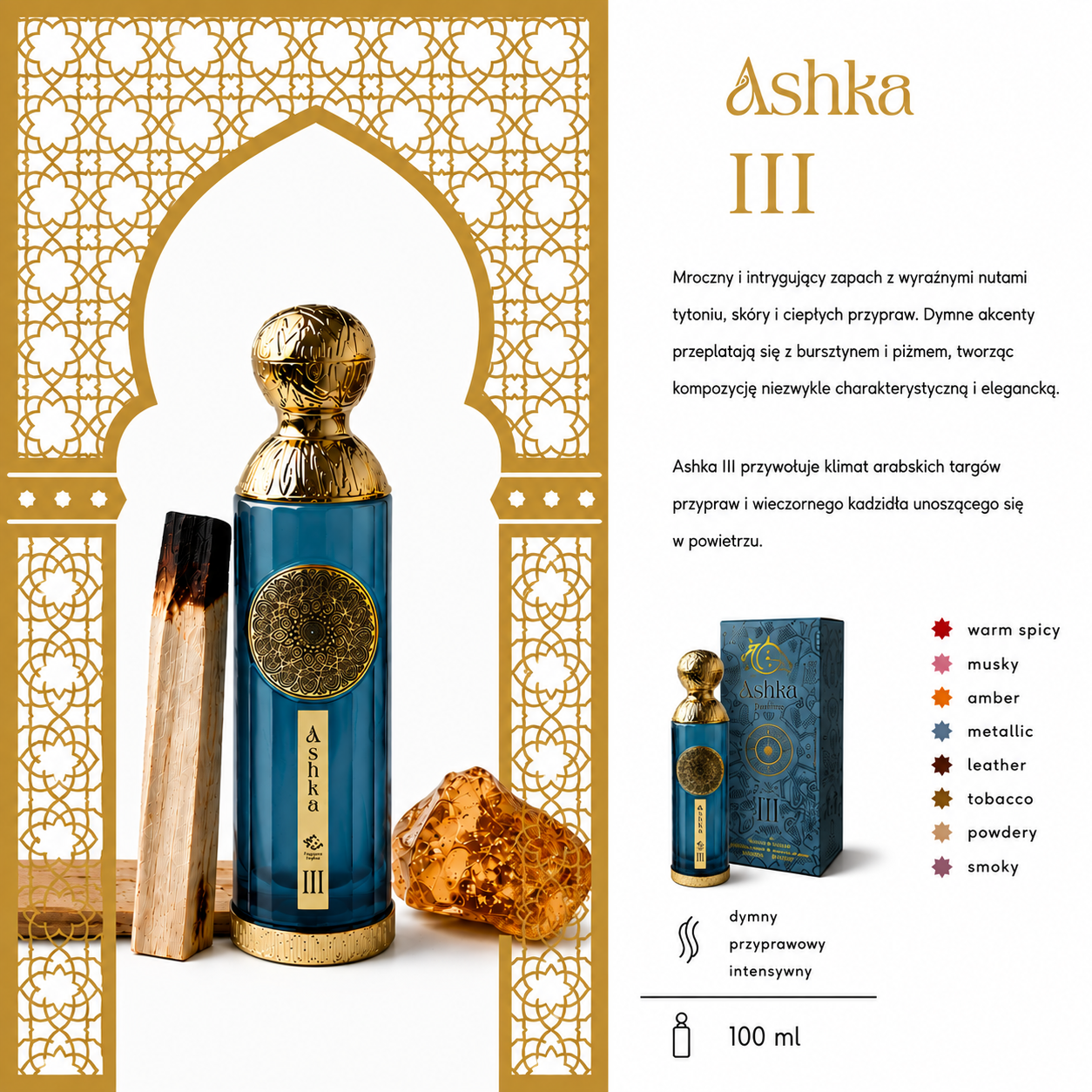 Ashka Emarat III Eau De Parfum 100 ml Dubajskie Perfumy