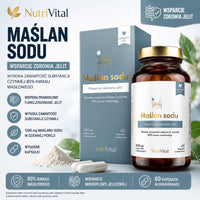Maślan sodu Wsparcie układu pokarmowego 1300 mg 60 kaps NutriVital