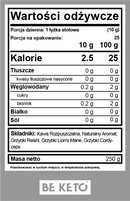 Kawa Rozpuszczalna – Mushroom (Lion’s Mane & Cordyceps & Reishi) – Francuska Wanilia 250g Be Keto