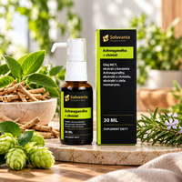 Ashwaganda Ekstrakt 10:1 z chmielem w oleju MCT 235 porcji 30 ml Solvvanta