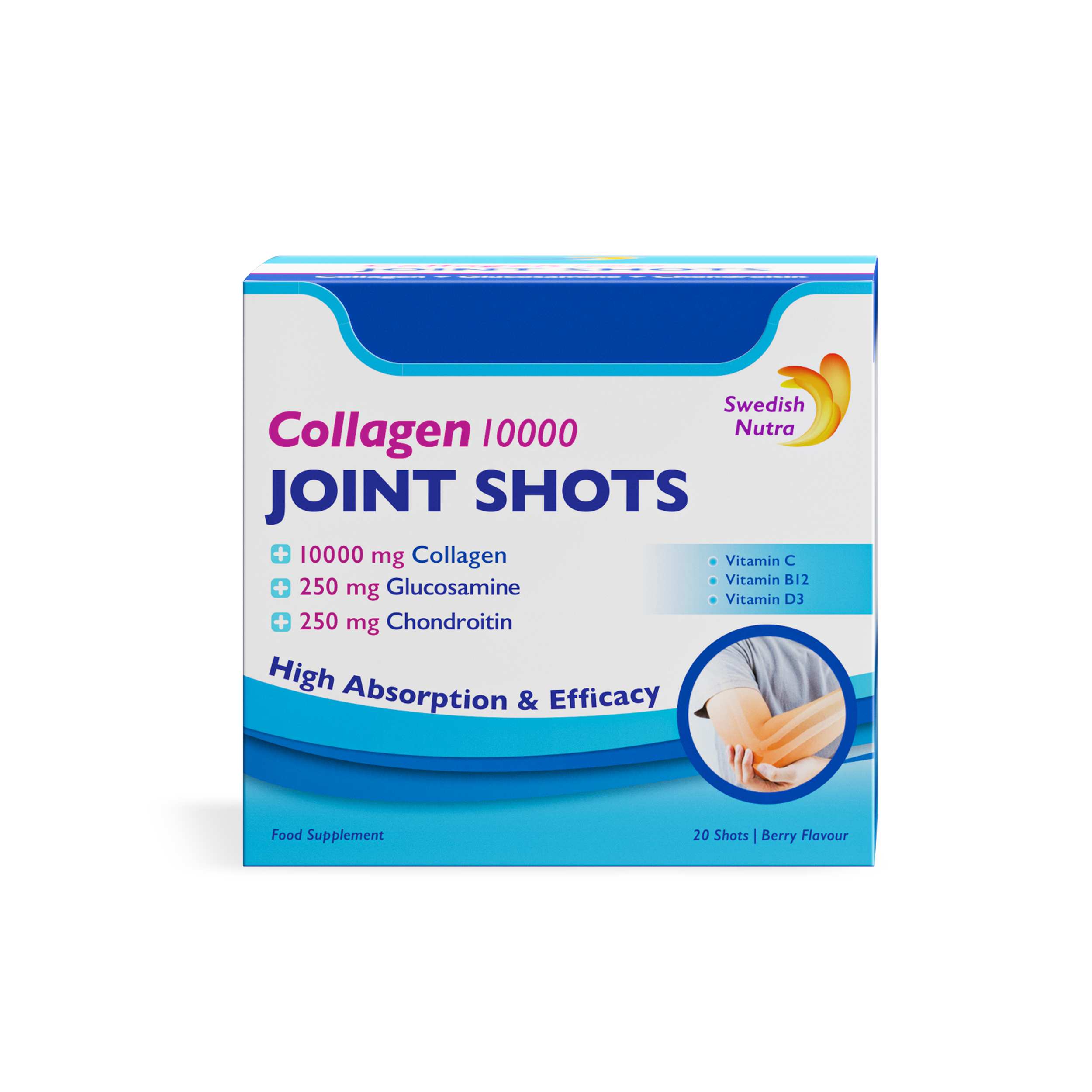Swedish Nutra Collagen Joint do ochrony stawów Shots 20 szt Po 25 ml