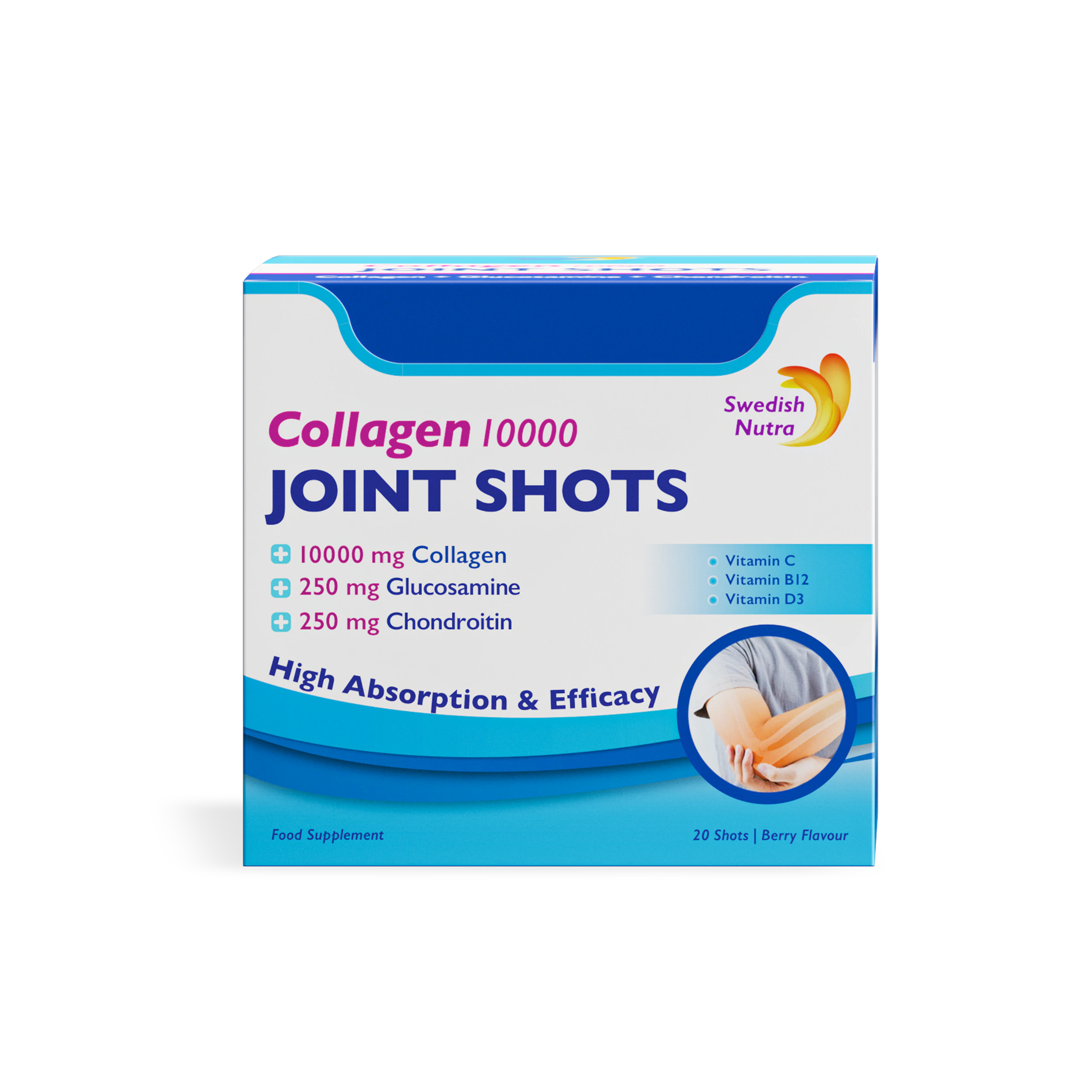 Swedish Nutra Collagen Joint do ochrony stawów Shots 20 szt Po 25 ml