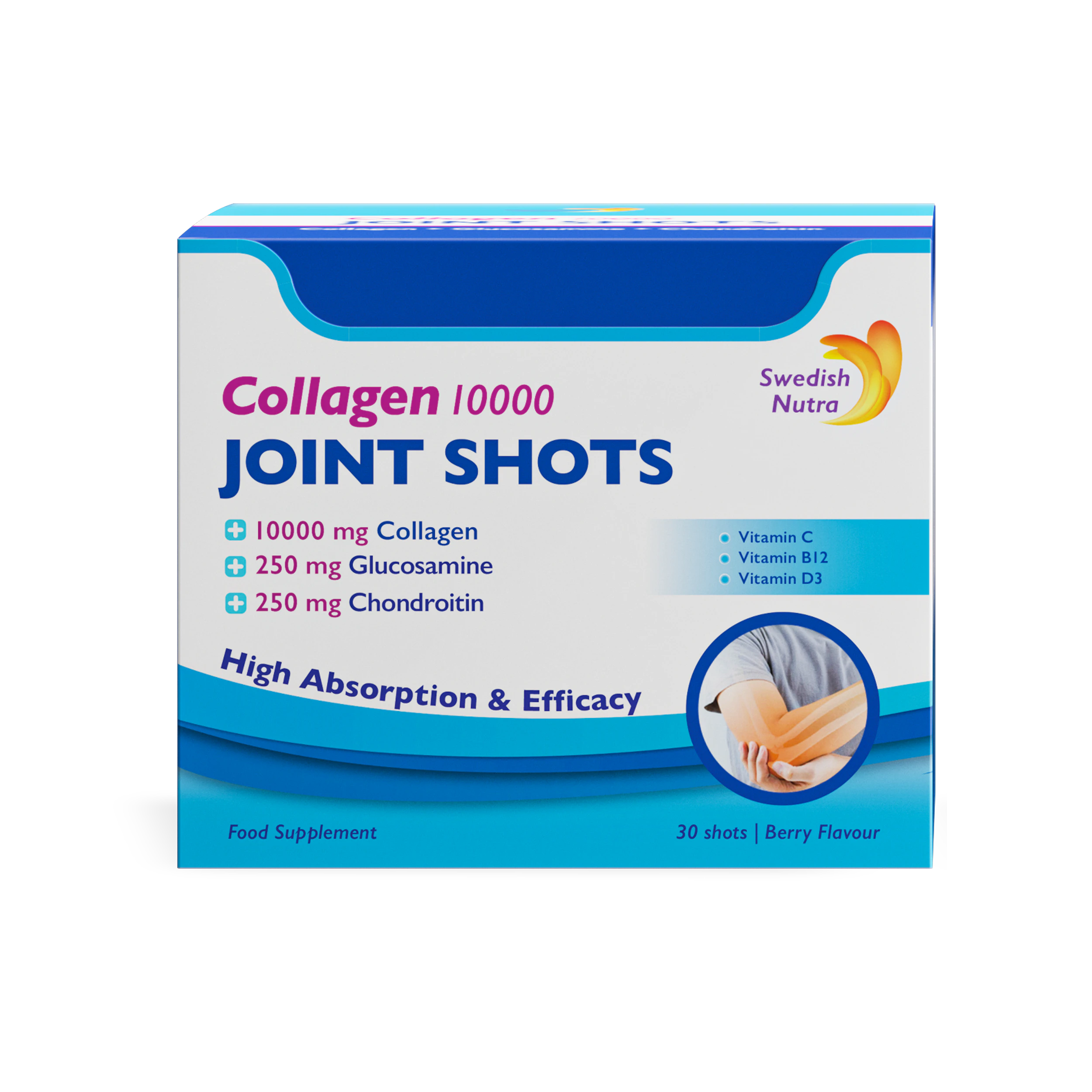Swedish Nutra Collagen Joint do ochrony stawów Shots 30 szt Po 25 ml