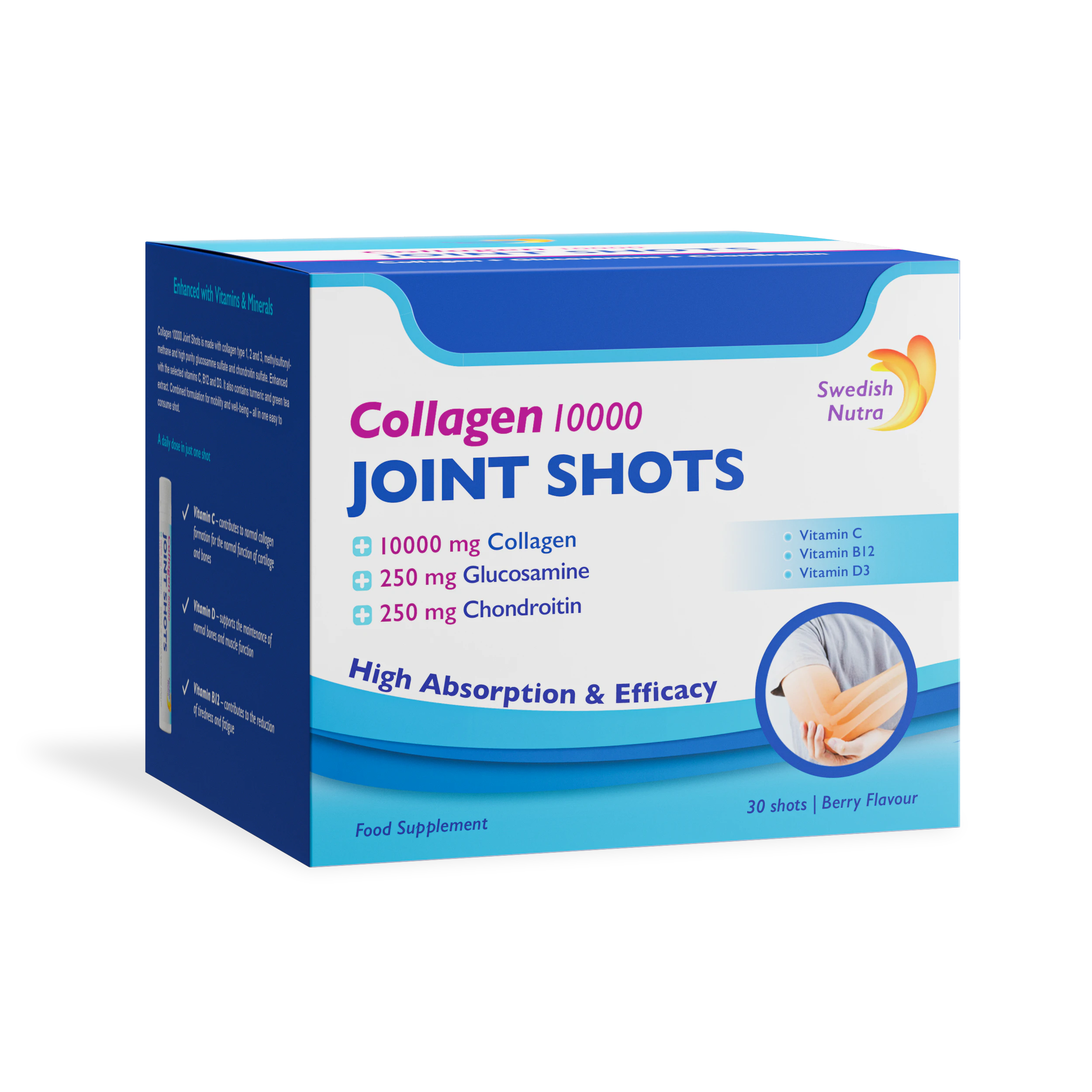 Swedish Nutra Collagen Joint do ochrony stawów Shots 30 szt Po 25 ml