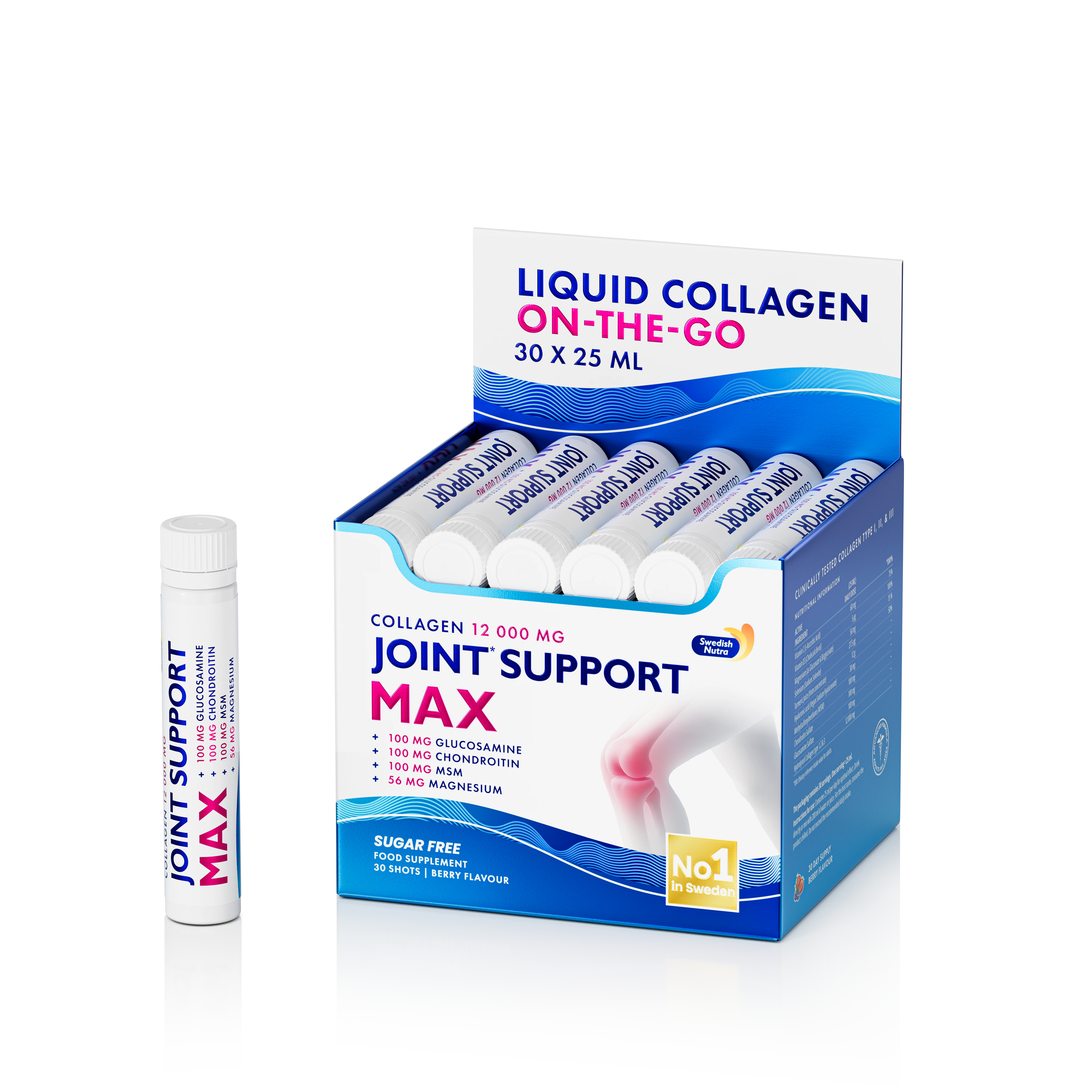 Swedish Nutra Joint Support MAX Shots  Kolagen do picia 30 shotów