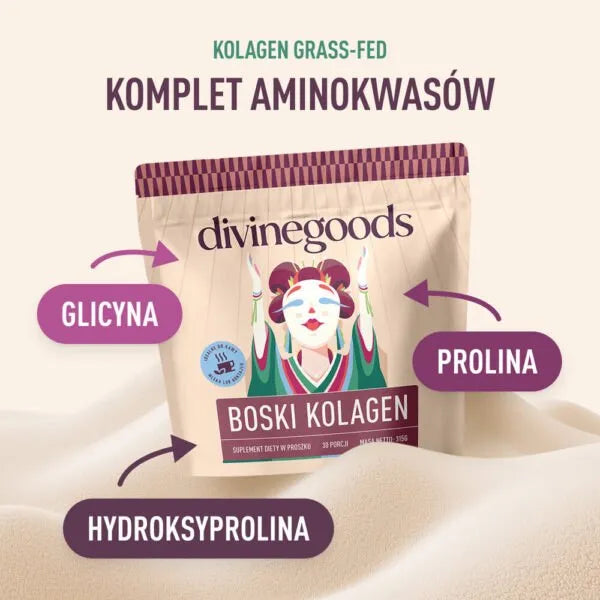 Boski Kolagen 10 000 mg z tremellą Grass Fed Divinegoods