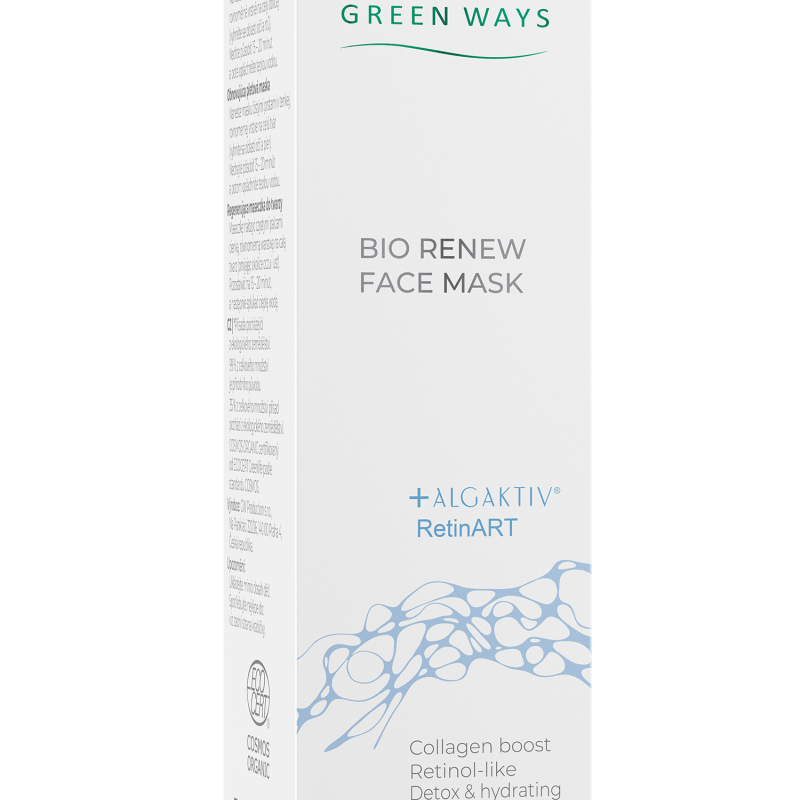 Green Ways Bio Renew Face Mask 50g – ALGAKTIV® RetinART | Cosmos Organic