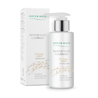 Green Ways Gentle Face Cleanser 150ml z Tazman pepper i barley water – delikatny płyn do mycia twarzy, oczyszczający, łagodzący, Cosmos Organic