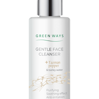 Green Ways Gentle Face Cleanser z Tazman pepper i barley water – delikatny płyn do mycia twarzy, oczyszczający, łagodzący