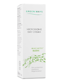 Green Ways Microbiome Day Cream 50g z AlgAktiv BioSKN – krem na dzień, ochrona skóry, nawilżenie, regeneracja, Cosmos Organic
