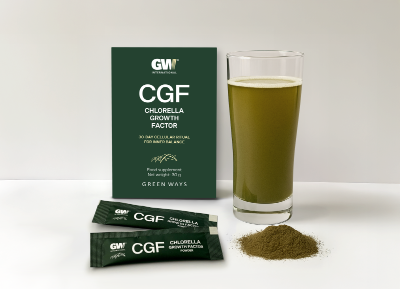 GWI CGF Chlorella Growth Factor proszek w saszetkach – sposób przygotowania, suplement diety Green Ways