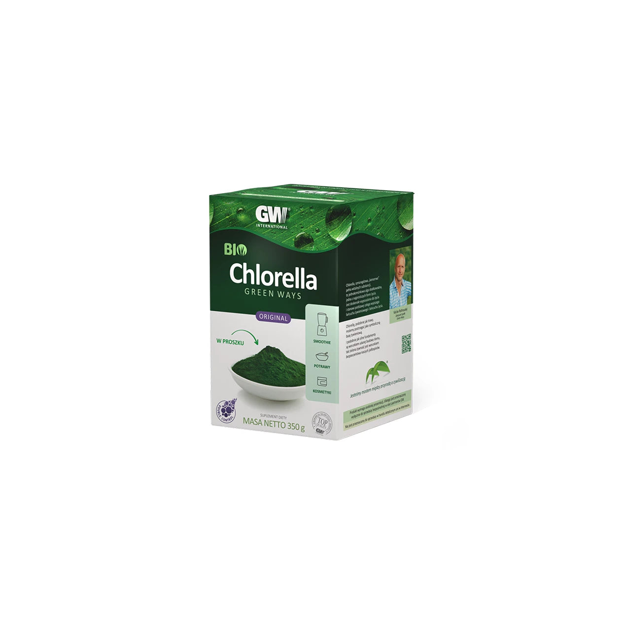 BIO Chlorella Green Ways Proszek 350g – Witamina B12, CGF, Double Control