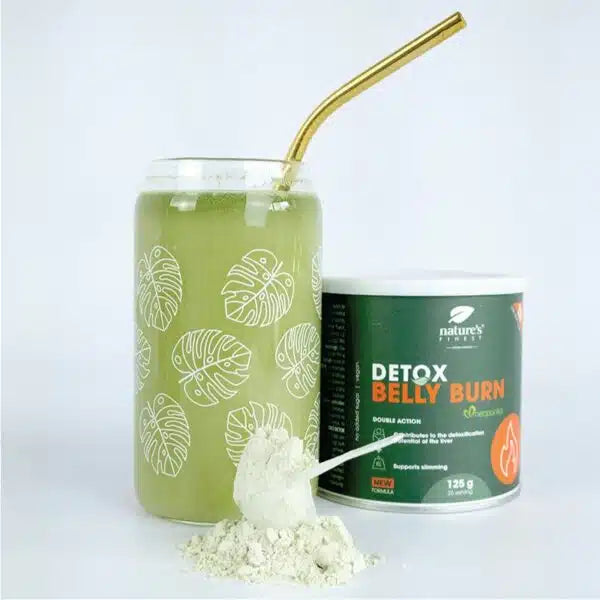 Nature's Finest Detox Belly Burn 125g – suplement w proszku do picia, detoks i wsparcie odchudzania