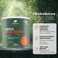 Nature's Finest Detox Belly Burn 125g z Neopuntia – suplement detoks i odchudzanie, 100% czyste składniki, bez aromatów i barwników
