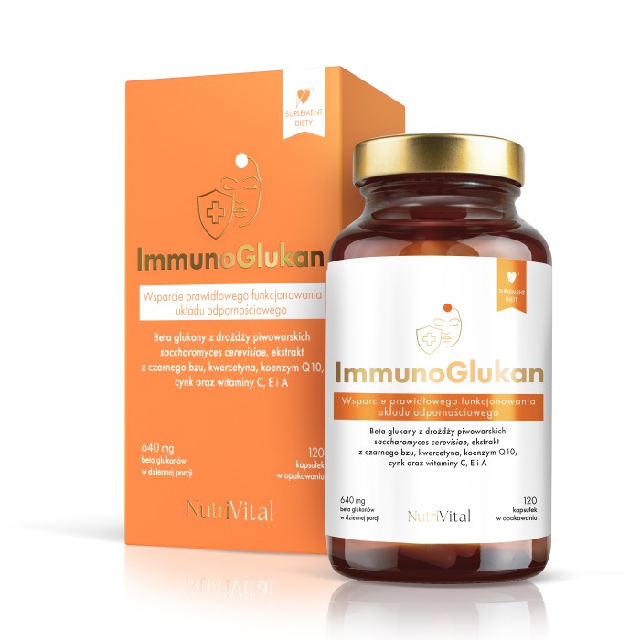 ImmunoGlukan Wsparcie odporności 120 kapsułek NutriVital