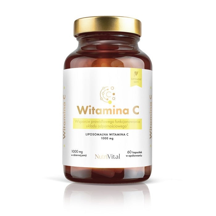 NutriVital Witamina C liposomalna 1000mg kapsułki 60szt – wsparcie odporności, dzienna porcja 1000mg