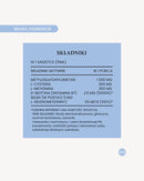 Składniki suplementu na włosy i paznokcie – MSM 1000mg, L-cysteina, biotyna 2,5mg, selen, saszetka 15ml